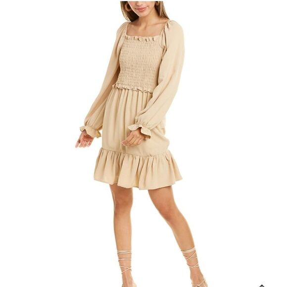 ROSEWATER REMI Smocked Mini Dress - Picture 1 of 5